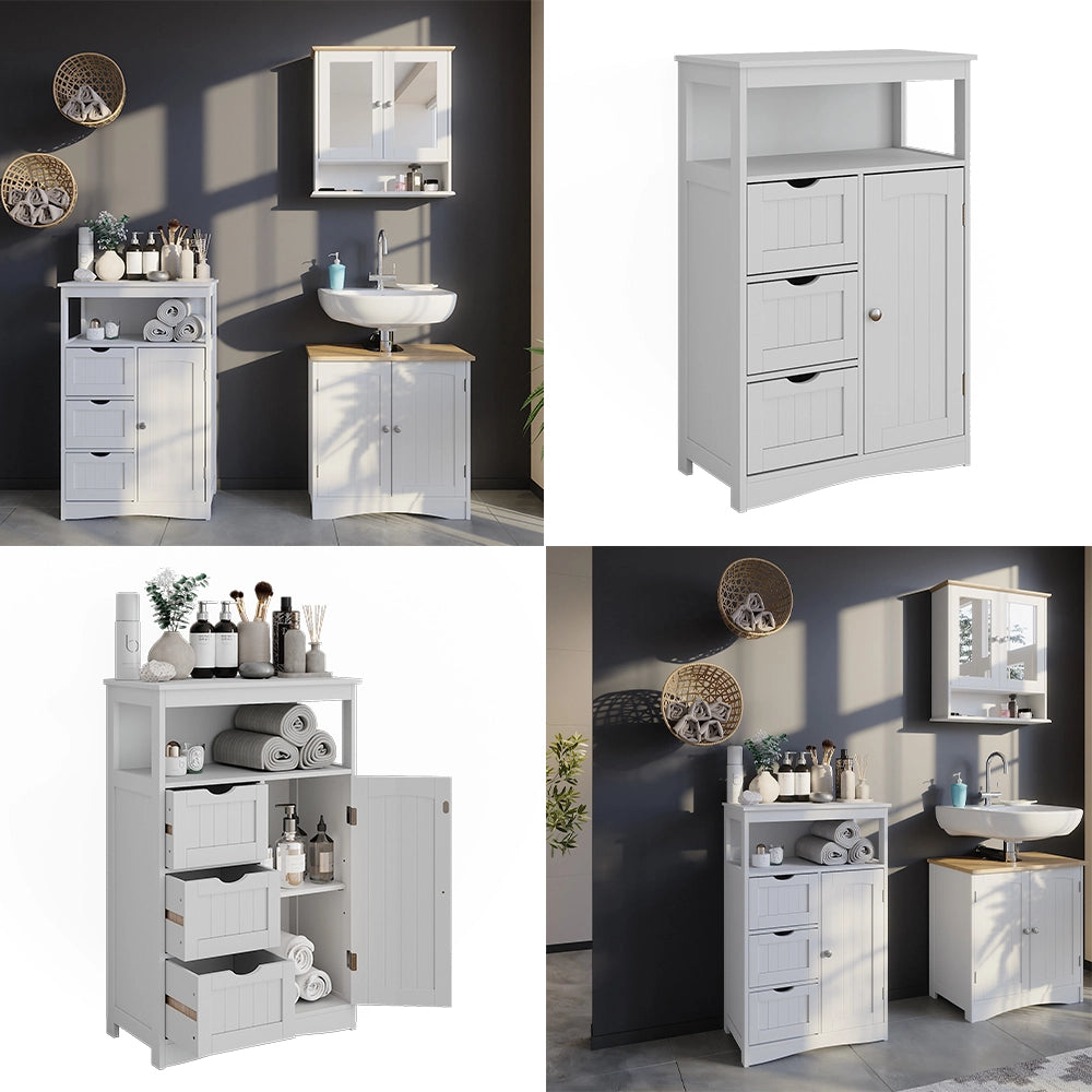 Vicco mobiletto bagno Bianco 56 x 86.5 cm