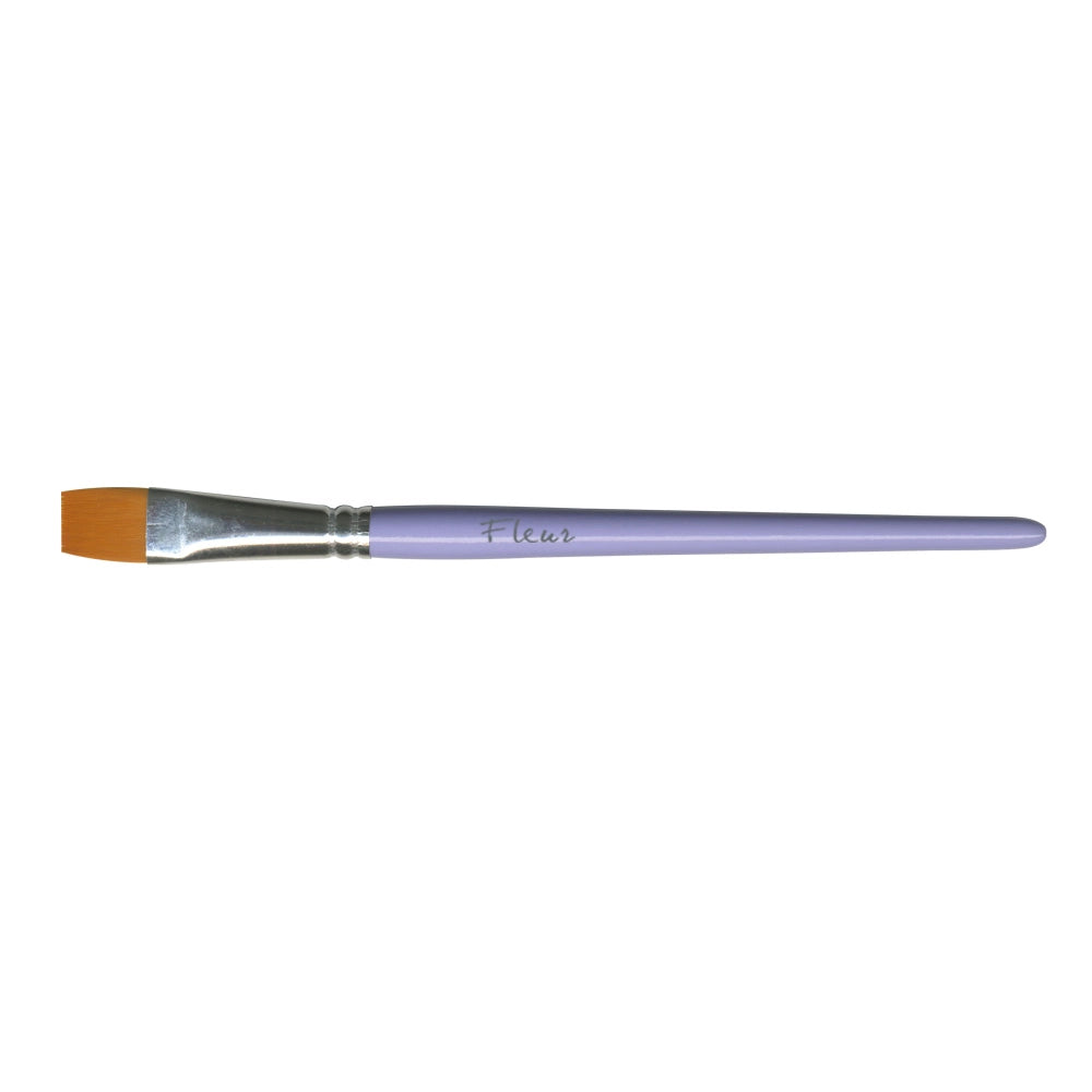 Pennello Fleur a Punta Piatta Sintetico per Pittura Decorazioni Formato: N 04