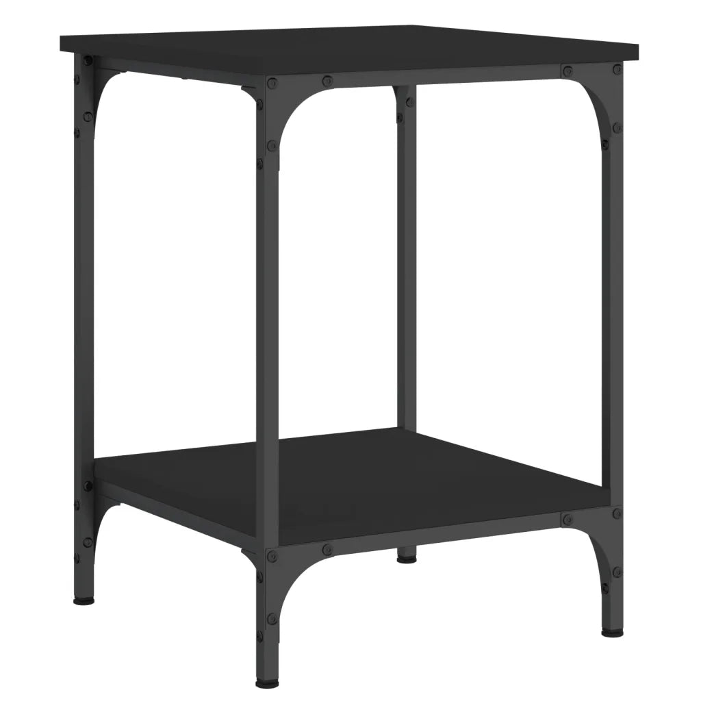Tavolino da Salotto-Tavolino da soggiorno-Tavolo Nero 40x40x55 cm in Legno Multistrato