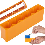 Forma di Saldatura per Batterie a 6 Celle – Struttura Stabile, Spazio per Nastro Nichelato | Dimensioni: 11x2x3,5 cm