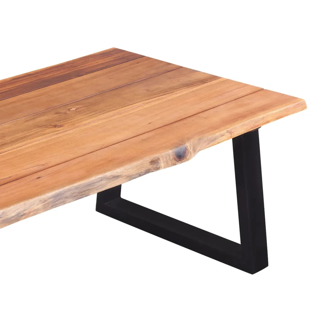 Tavolino da Salotto in Legno Massello di Acacia 110x60x40 cm 244996
