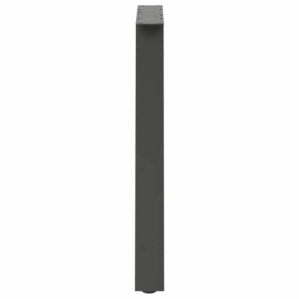 Gambe per tavolo da pranzo a forma di A 2 pz Antracite 80x(72-73) cm Acciaio 4012858