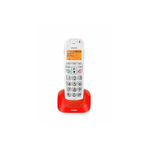 Telefono cordless brondi bravo bright rosso - 8015908760323