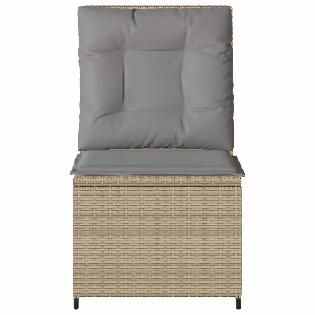 Divano da giardino con cuscino Beige e grigio polyrattan 3394479