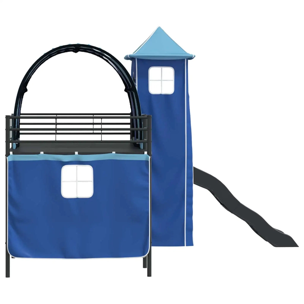 Struttura del letto loft per bambini Nero e Blu 100 x 200 cm 42020883