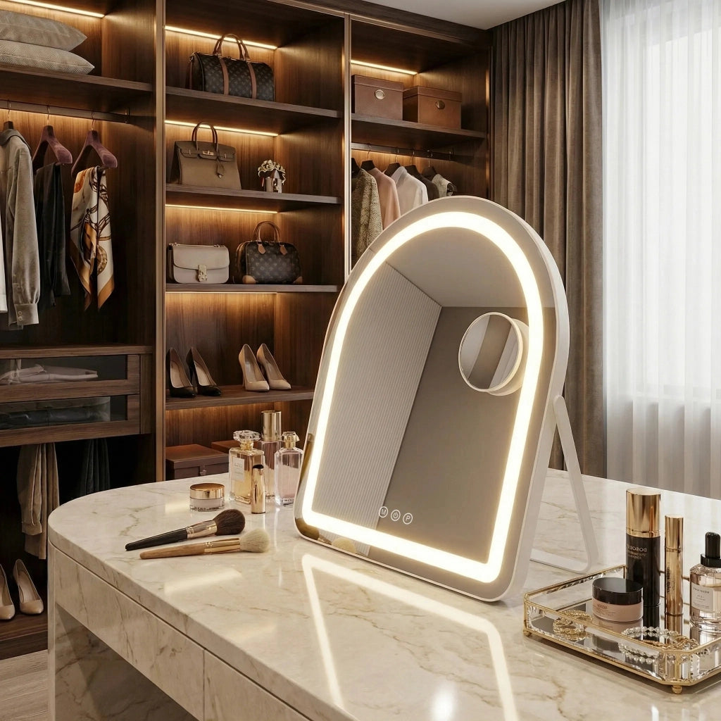 Specchio Led Glam White 40x45cm