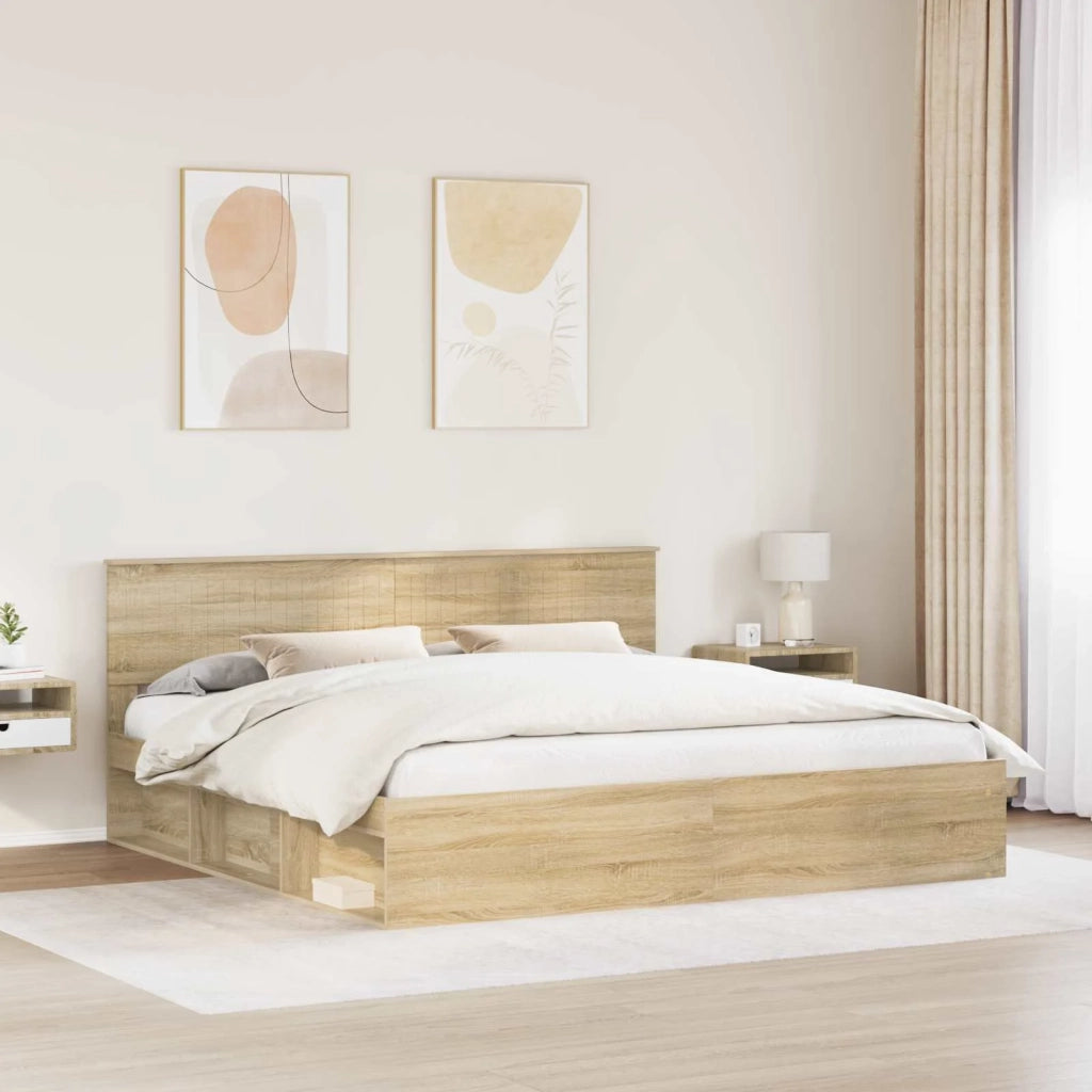 Struttura del letto Sonoma 200 x 200 cm Pino massello