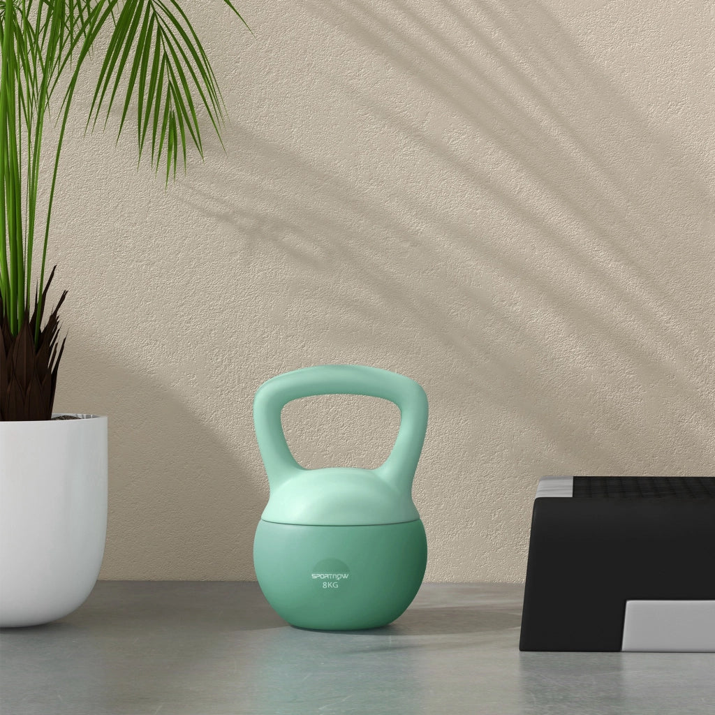 Kettlebell 8 kg ¨C zephmum ¨C Verde 19x19x28 cm