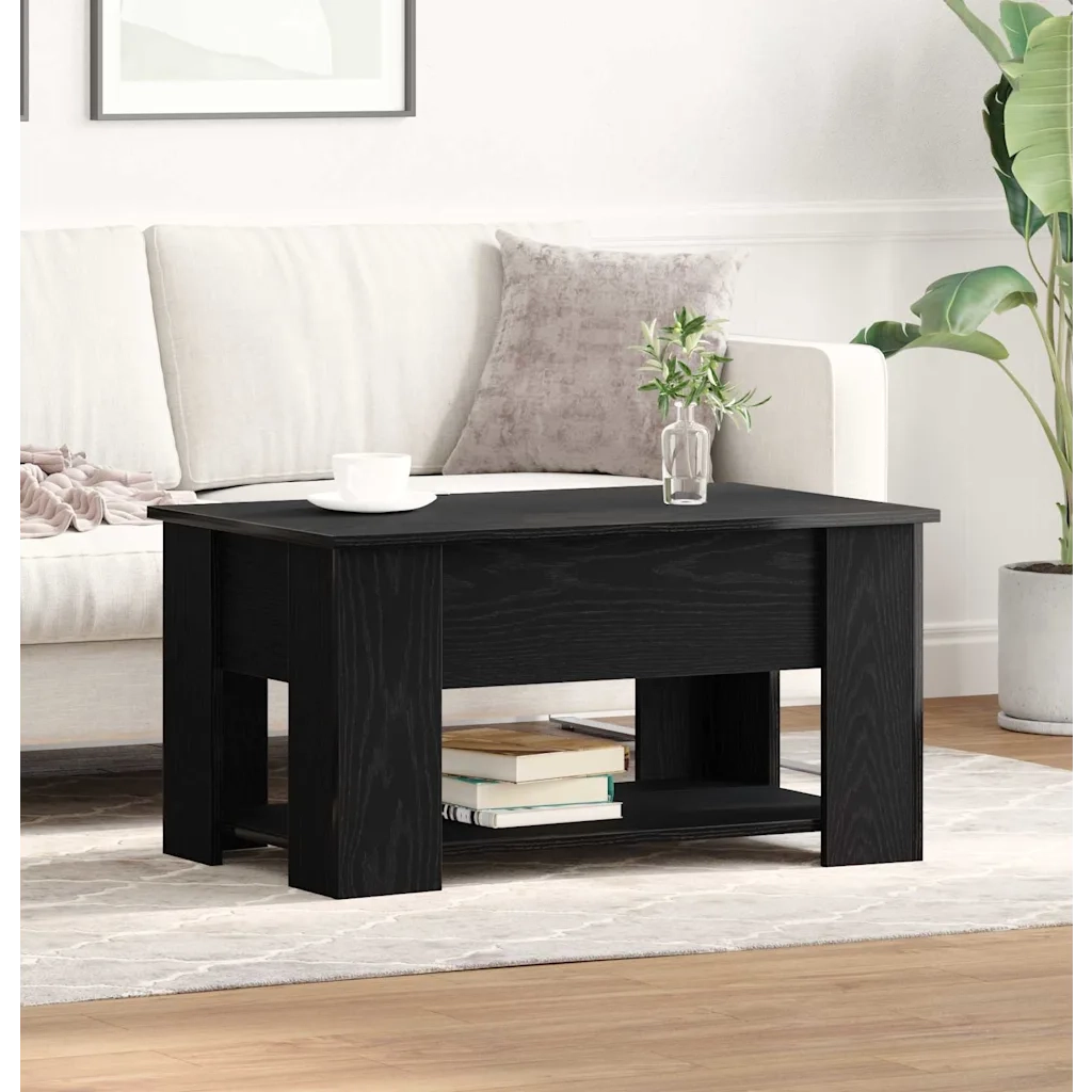 Tavolino da salotto | Tavolino da caff¨¨ | Tavolino da Soggiorno Rovere Nero 79 x 49 x 41 cm