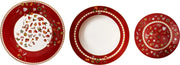 Tavola 18 Pz Chicchi E Balocchi Rosso Porcellana