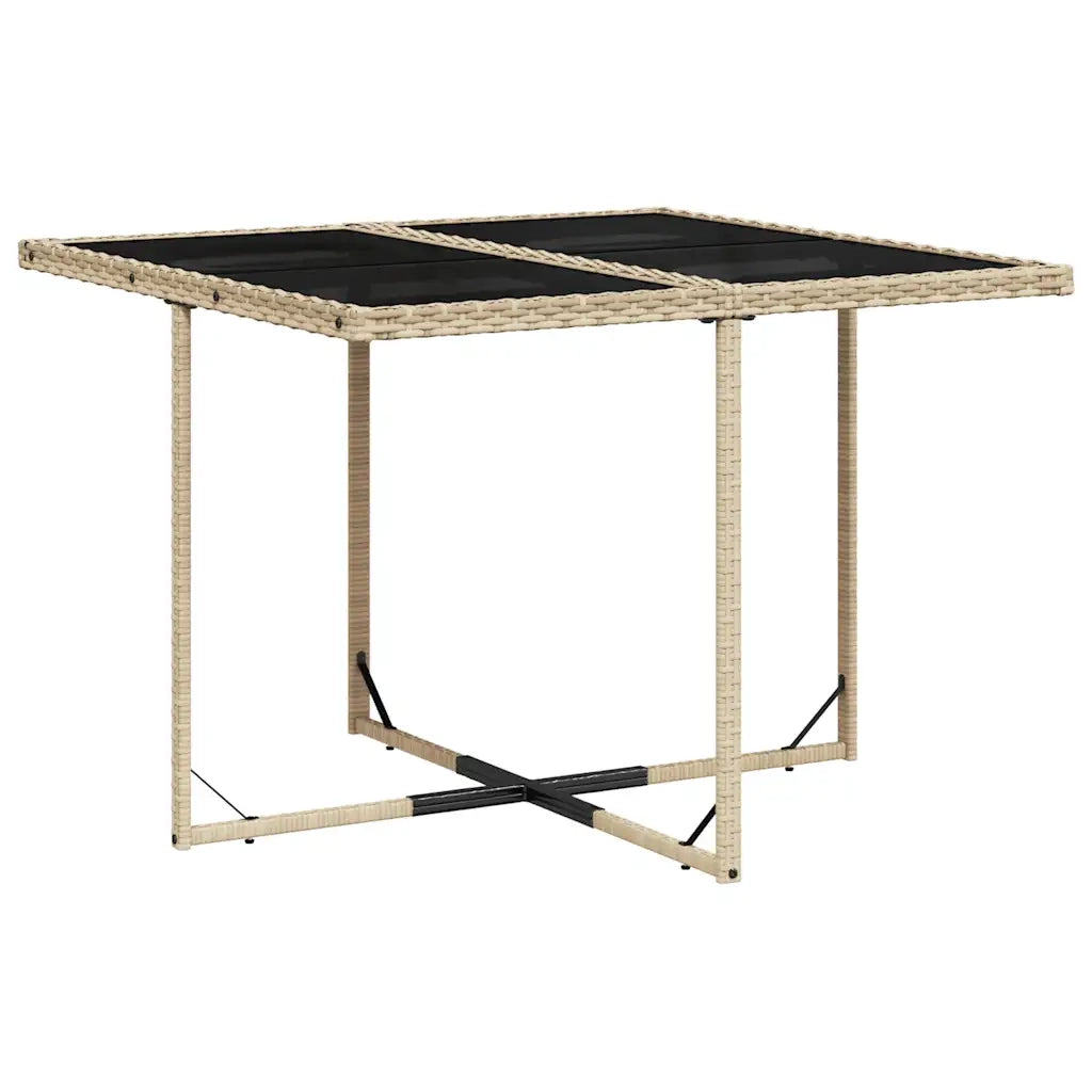 Set Pranzo da Giardino 5 pz con Cuscini Beige Misto Polyrattan 3210900