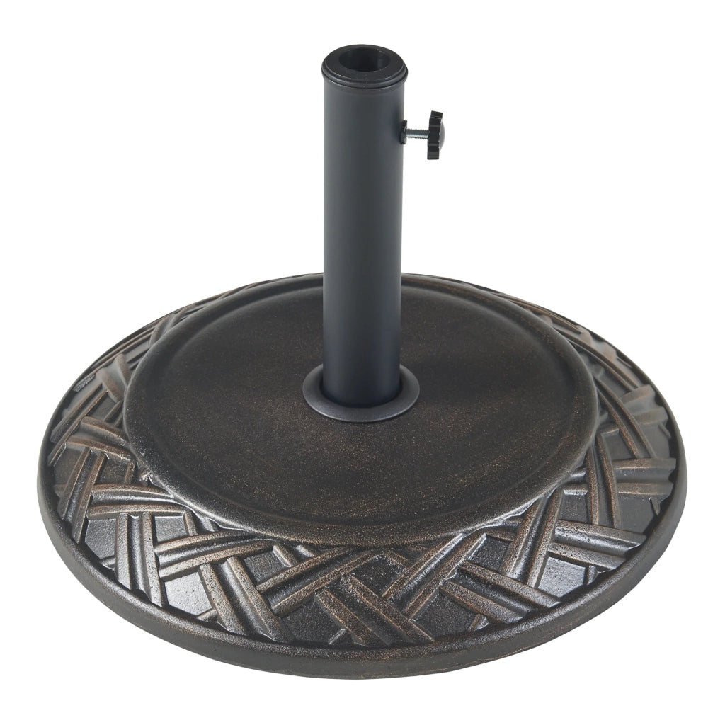 Base per ombrellone da giardino con adattatori 37 / 42 / 52 / 58 mm nero 03_0010252