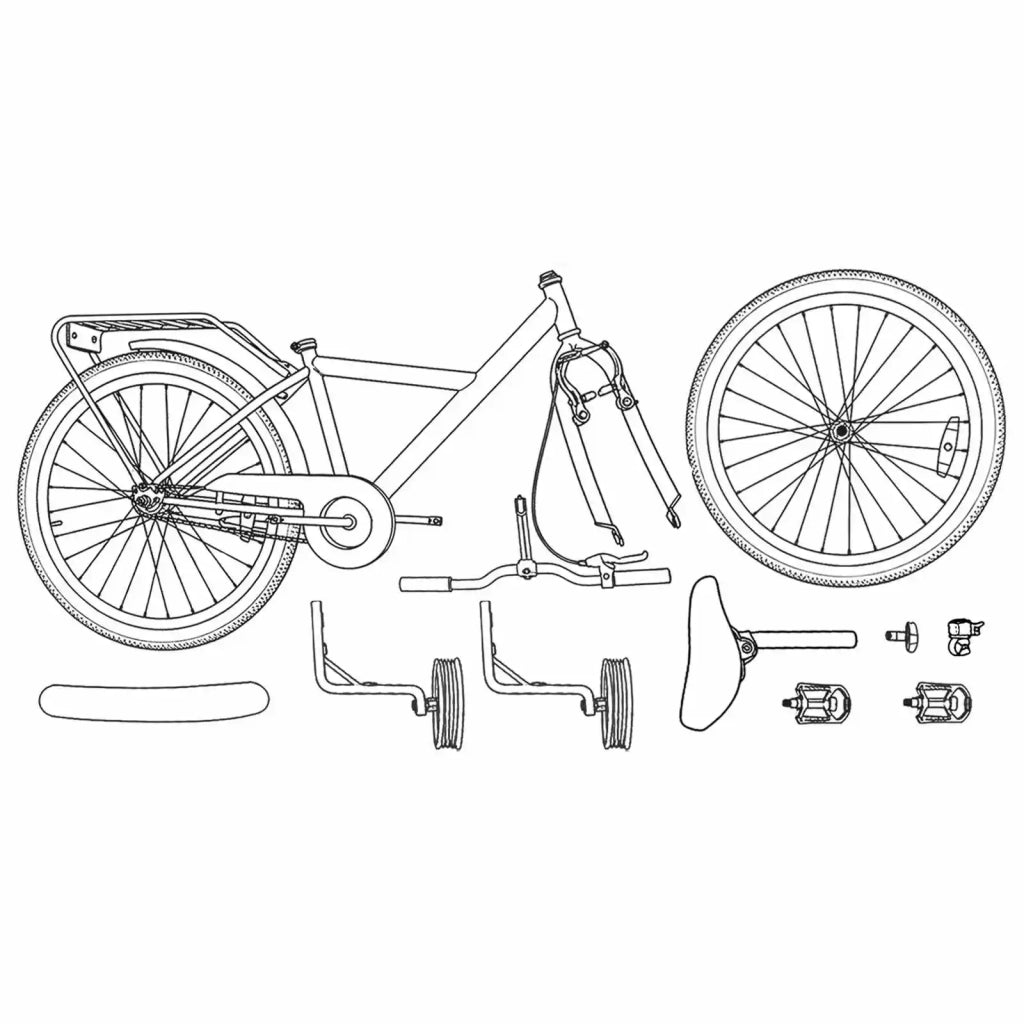 Bicicletta per Bambini 14 Pollici per bambini da 3 a 5 anni 42009484