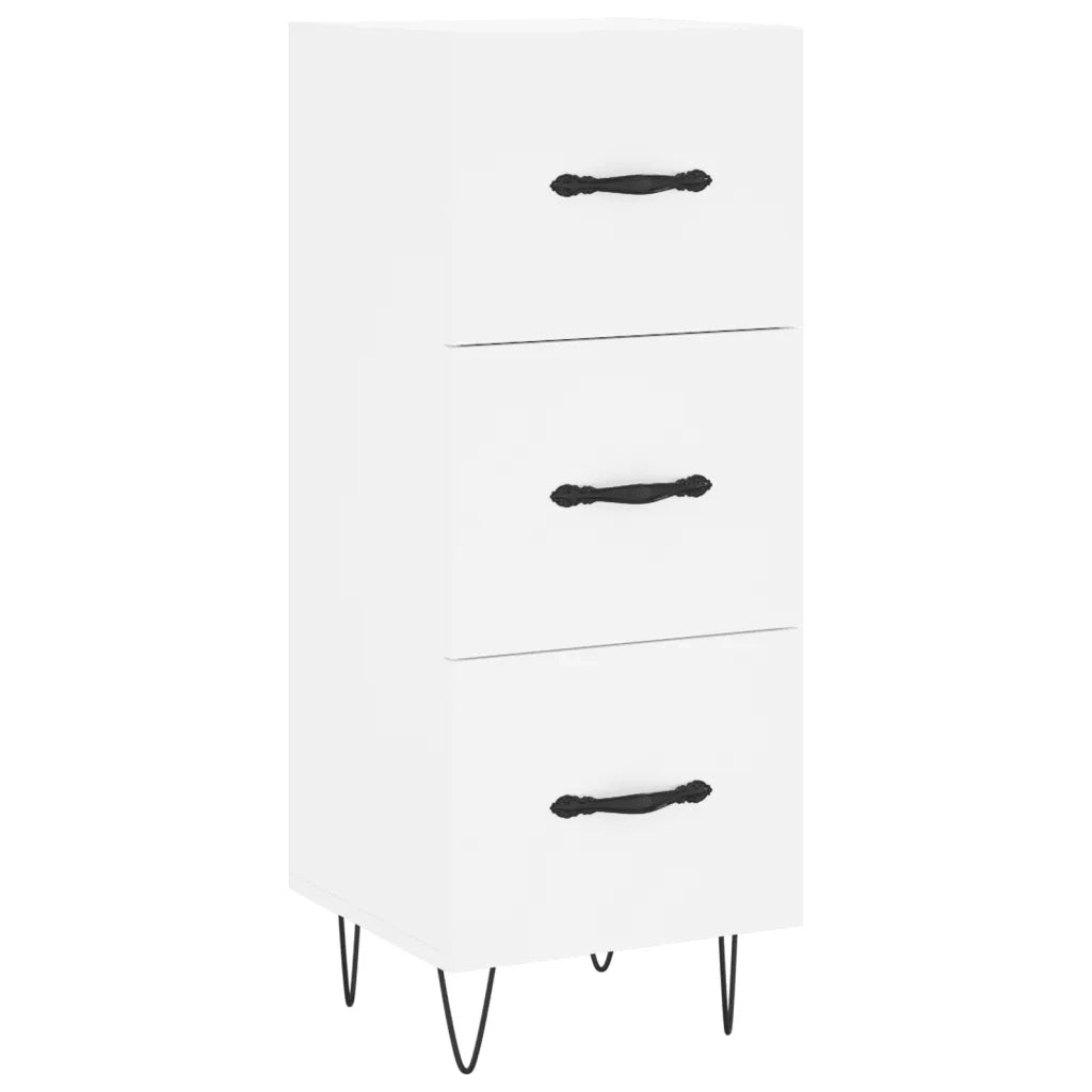 Credenza | Madia | Buffet da pranzo | Armadio da pranzo Bianca 34,5x34x90 cm in Legno Multistrato