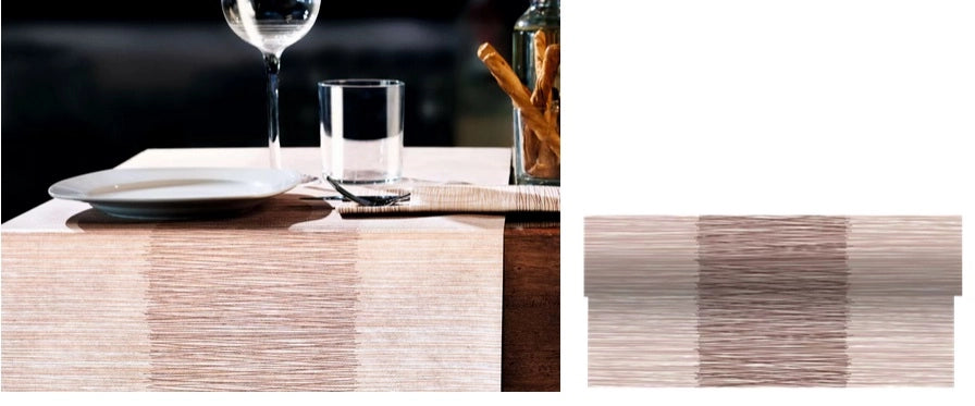 Bobina Tovaglia Runner Decorativo Millerighe Cappuccino 0,4 x 24 Metri