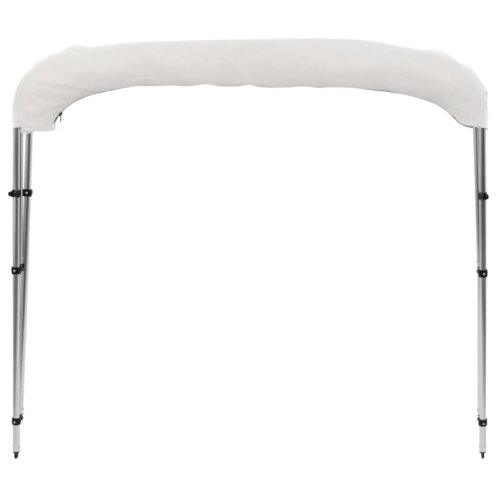 Bimini di Prua con Tendalino a 3 Archi Bianco 183x180x137 cm 92361