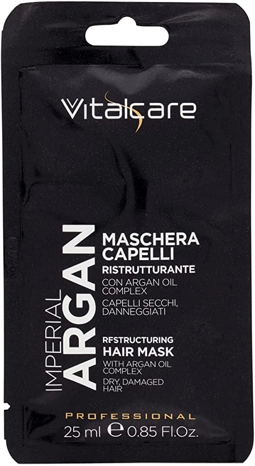 VITALCARE MASCHERA MONOUSO PER CAPELLI RISTRUTTURANTE CON OLIO DI ARGAN