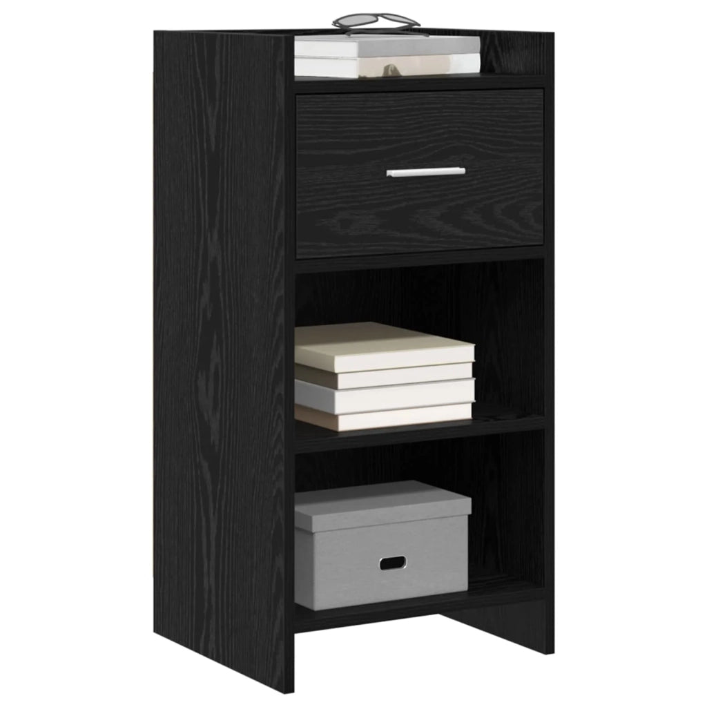 Credenza Rovere Nero 40 x 36 x 80 cm Legno ingegnerizzato 8011076