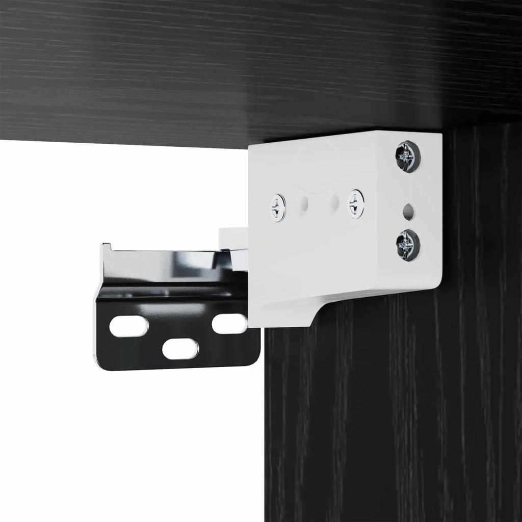 Armadietto per letto 2 pcs Rovere Nero 29 x 31,5 x 49 cm 8001100