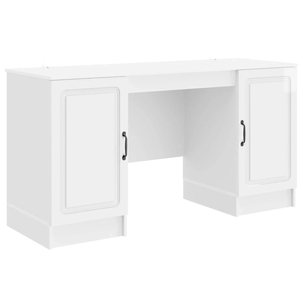 Scrivania Bianco Lucido 142,5 x 50 x 75 cm Legno ingegnerizzato 3414643