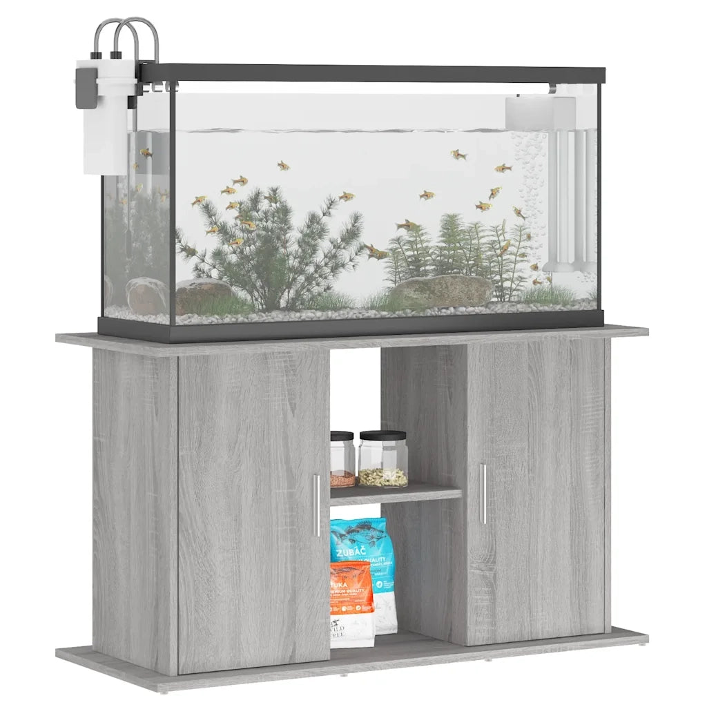 Supporto Acquario 101x41x58 cm Legno Multistrato Grigio Sonoma CFW3339856