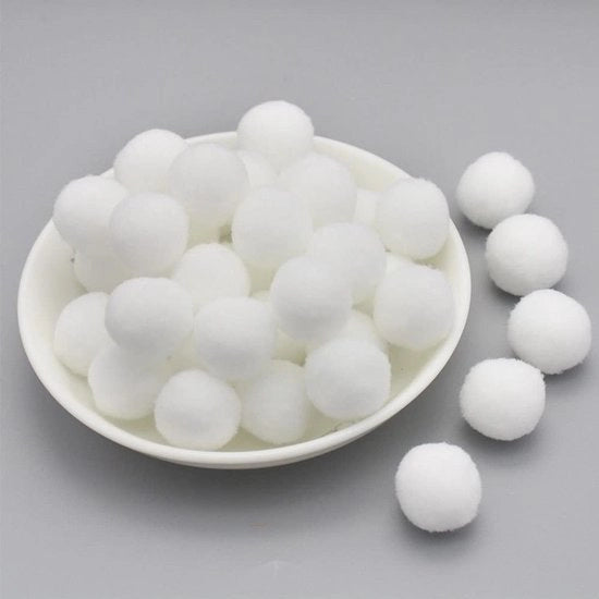 Mini Pomponi 10 mm - 288 pezzi - Palle di Piuma - Palle di Plume - Decorazioni per Creatività - Decorazioni per Attività di Fai da Te