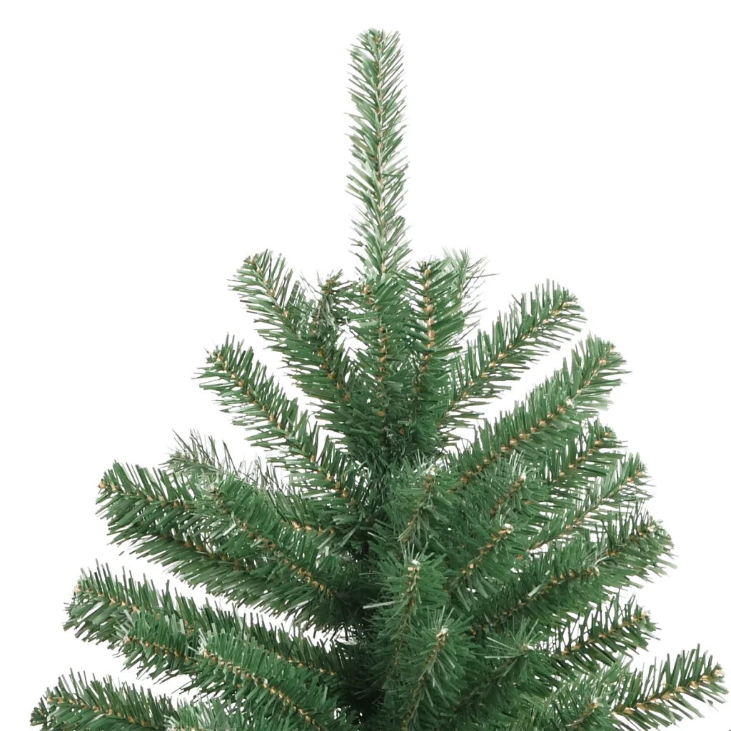 Albero di Natale | Decorazioni natalizie Artificiale Incernierato con Base Verde 210 cm