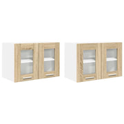 Armadio pensile | Mobile da Cucina con porta 2 pz Rovere Sonoma 60 x 31 x 40 cm