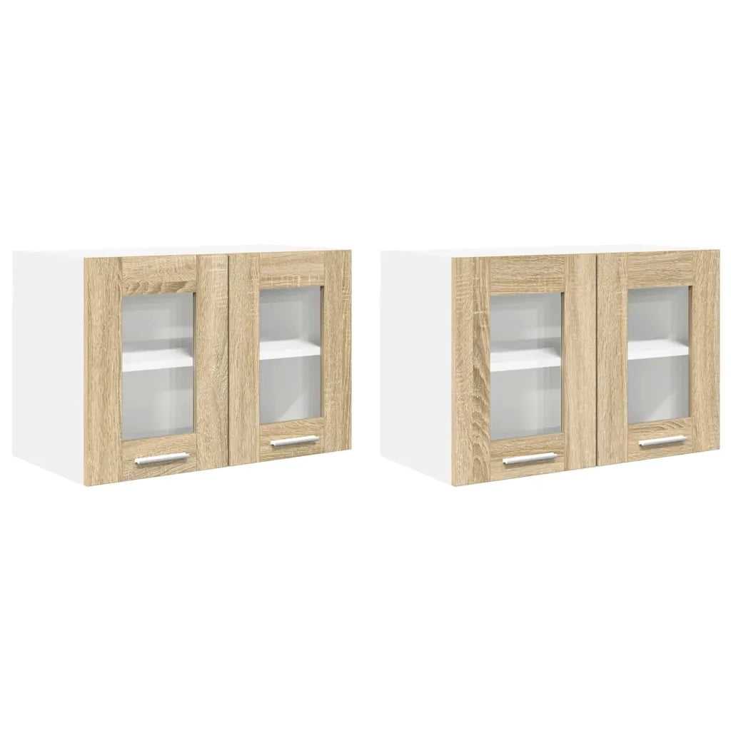Armadio pensile | Mobile da Cucina con porta 2 pz Rovere Sonoma 60 x 31 x 40 cm