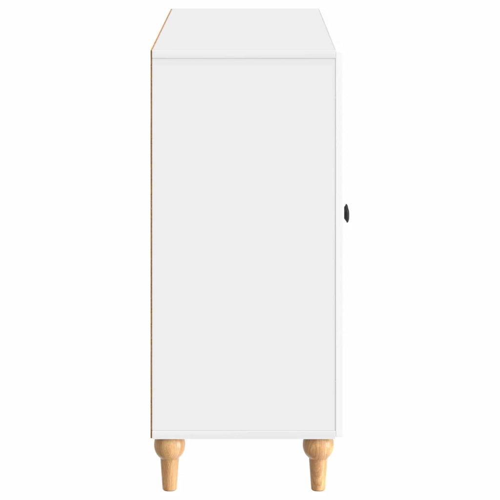 Credenza Bianco Lucido 89 x 34,5 x 80 cm Legno ingegnerizzato 894189