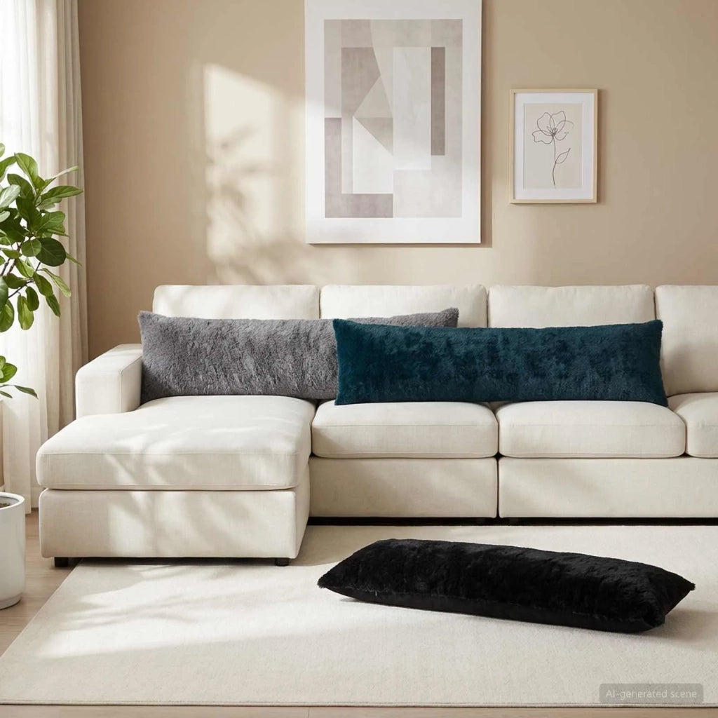 Federa 2 pz HEERLEN Grigio Scuro 40 x 145 cm 909094