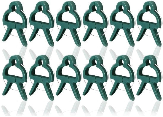 Fermo supporti per piante 20 pezzi - Regolabile supporto per steli - Fermo per rami riciclabile - Materiale di durata polietilene - Disegno di apertura flessibile - Adatto per piante di rampicanti - Supporto per piante