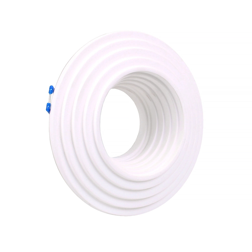 PORTAFARETTO GU10 TONDO DA INCASSO IN GESSO BIANCO VERNICIABILE - DESIGN ELEGANTE PER CONTROSOFFITTI MODERNI