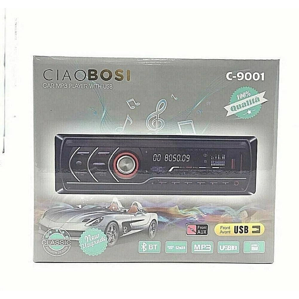 Trade Shop - Autoradio Stereo Per Auto Lettore Mp3 Bluetooth Aux Usb Sd Telecomando Cx-9001 -