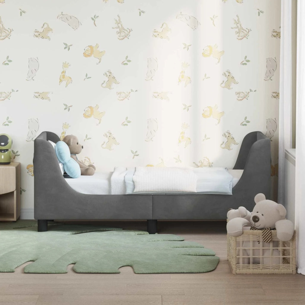 Struttura letto per bambini con testata Grigio scuro 42010848
