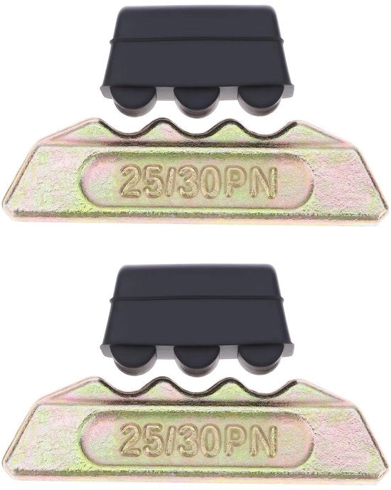 Tecniche di taglio per graffio a dente 2 pezzi - Compatibile con serie Tapered 25/30 di Esco - Denti H&L - Materiale metallo/rubbero - Installazione facile - Lunga durata - Denti per graffio