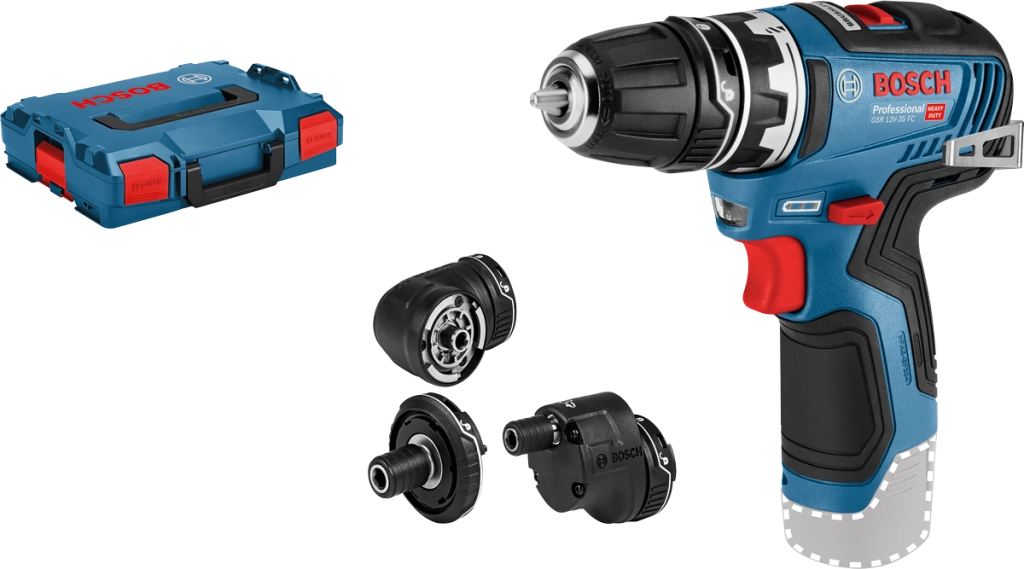 Bosch GSR 12V‑35 FC Trapano A Batteria – Drill/Driver 12V con FlexiClick System, 35 Nm, compatibile 12V Bosch Professional