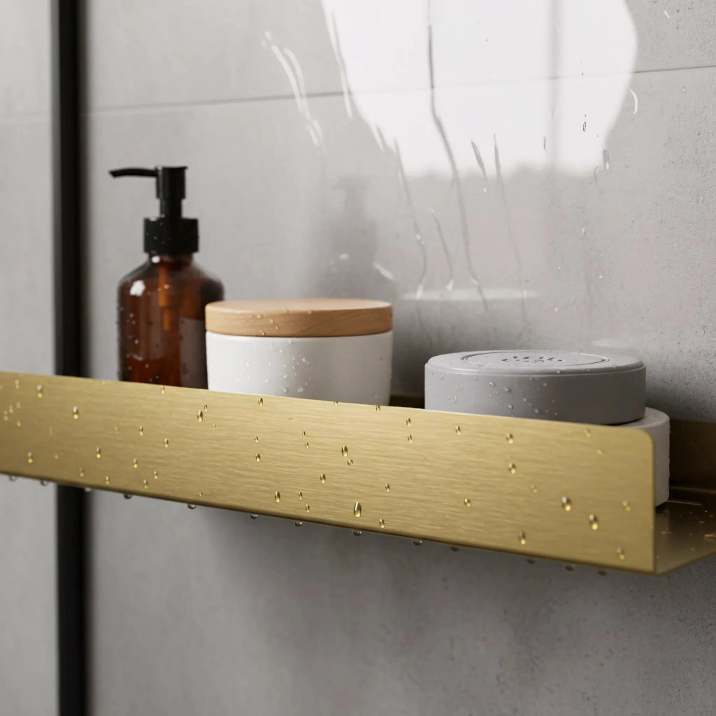 Mensola Da Bagno Sf04 60cm Gold Brush