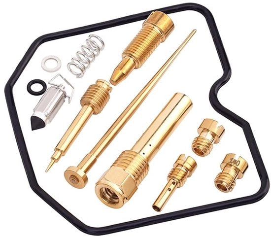 Set di riparazione carburatore - Riparazione carburatore - Compatibile con Kaw*as/aki *Pr/airie 360 KVF360 - Materiale metallico - Incluso kit di parti - Facile da riparare - Set di riparazione carburatore