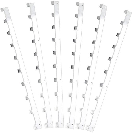 Spaziatori per api 6 pezzi - Strisce di supporto metalliche durature - Strumento per l'allevamento delle api - Solido e robusto - Facile da installare - 37x2,4 cm - Attrezzo per l'allevamento delle api