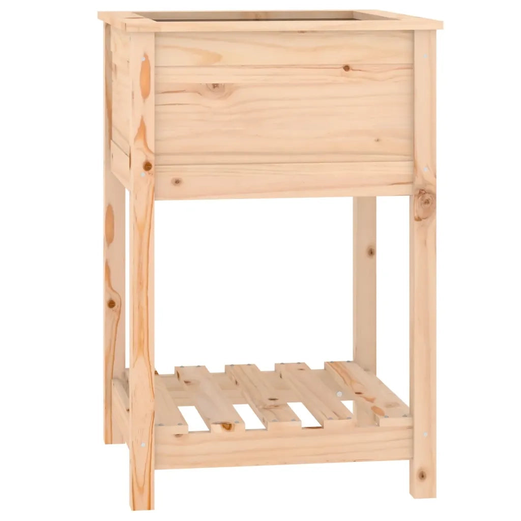 Fioriera con Mensola 54x54x81 cm in Legno Massello di Pino 823773