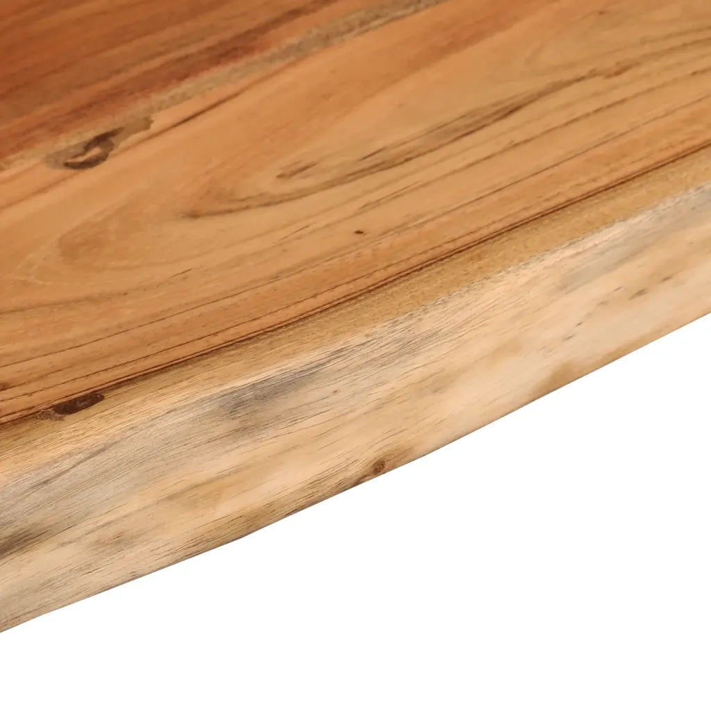 Mensola a Muro 80x30x2,5cm Rettangolare Legno Acacia Bordi Vivi 370238