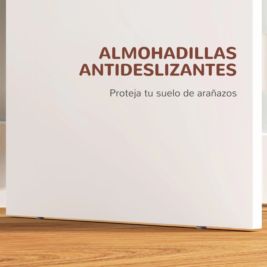 Tocador da Trucco con Specchio e Cassetti ¨C Zephmum ¨C Bianco 75x38x135 cm