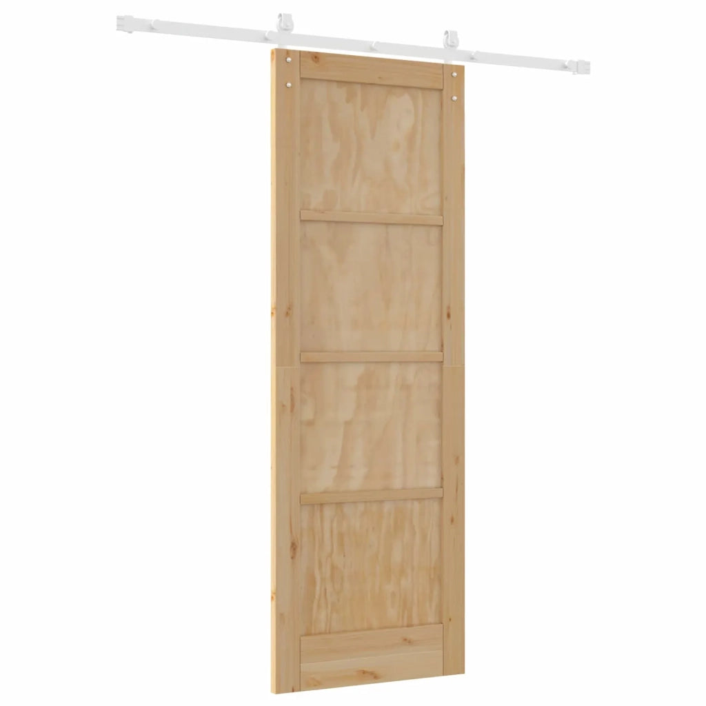 Porta scorrevole Naturale e Bianco 73,5 x 211 cm 3445414