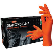 Guanto Nitrile Monouso Arancio Diamond Med 50 Pezzi 1832105