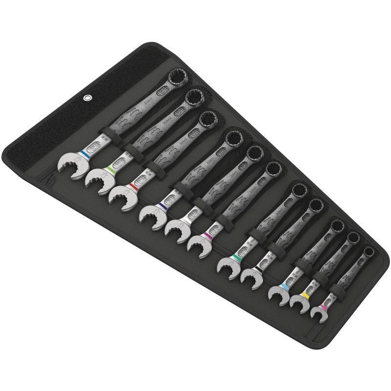 Wera 05020231001 Joker Set di chiavi combinate a corona 11 pezzi 8-19 mm con borsa pieghevole colore Nero