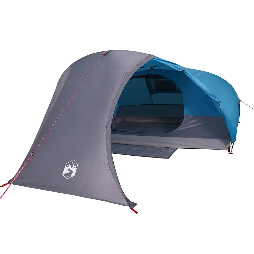 Tenda da Campeggio | Tenda Familiare a Cupola per 4 Persone Blu Impermeabile