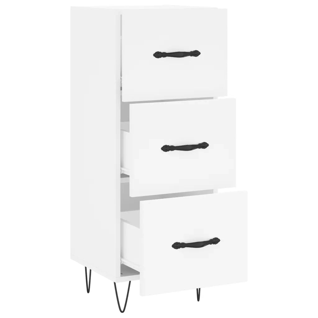 Credenza | Madia | Buffet da pranzo | Armadio da pranzo Bianca 34,5x34x90 cm in Legno Multistrato