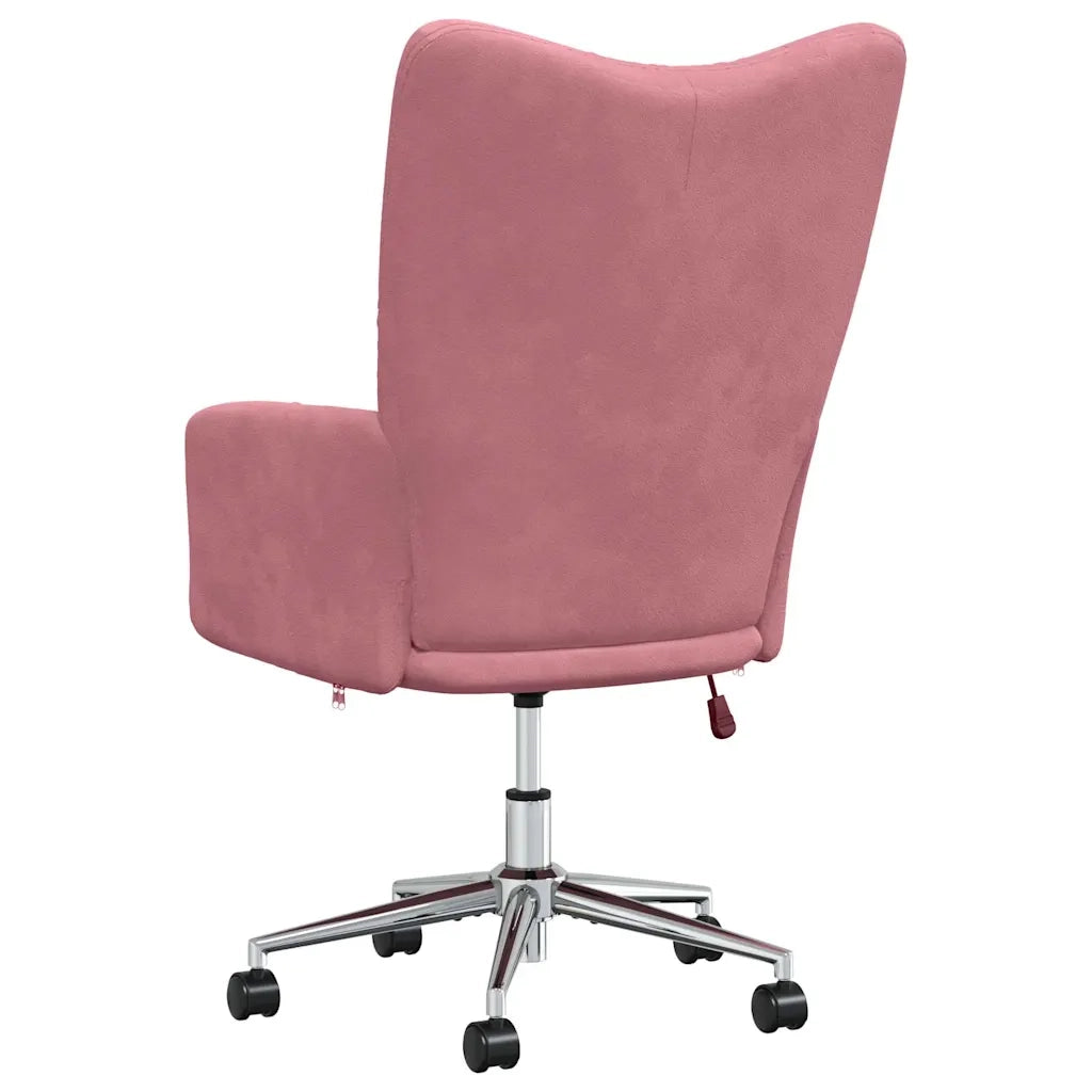 Sedia Relax Rosa in Velluto