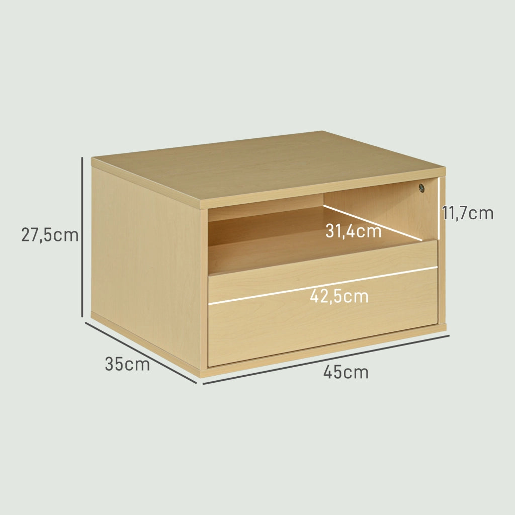 Comodino ¨C Minimal ¨C Naturale 45x35x27.5 cm